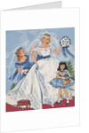 Paper Dolls of Bride with Flower Girls by Anonymous
