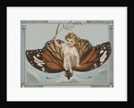 Postcard of Child Riding on Butterfly by Anonymous