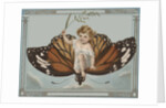 Postcard of Child Riding on Butterfly by Anonymous