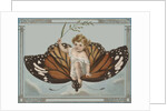 Postcard of Child Riding on Butterfly by Anonymous