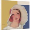Magazine Illustration of Woman Wearing Hat by Dynevor Rhys