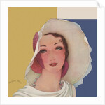 Magazine Illustration of Woman Wearing Hat by Dynevor Rhys