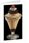 Die-Cut Scrap of Ice Cream Sundae by Anonymous