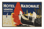 Hotel Nazionale Venezia Luggage Label by Anonymous