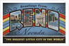 Greetings from Reno Nevada Postcard by Anonymous