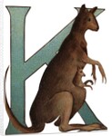 K Is For Kangaroo Illustration by Anonymous
