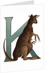 K Is For Kangaroo Illustration by Anonymous