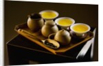 Oolong Tea Served with Japanese Tea Set by Anonymous