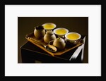 Oolong Tea Served with Japanese Tea Set by Anonymous
