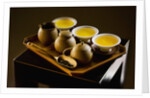 Oolong Tea Served with Japanese Tea Set by Anonymous
