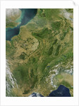 Central France and Western Europe on a Rare Clear Day by Anonymous