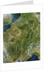 Central France and Western Europe on a Rare Clear Day by Anonymous