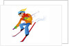 Freestyle Downhill Skiier by Anonymous