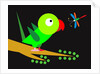 Parrot and dragonfly by Anonymous