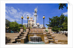 Fountain and Monument in Plaza de Colon by Anonymous