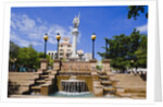 Fountain and Monument in Plaza de Colon by Anonymous