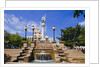 Fountain and Monument in Plaza de Colon by Anonymous