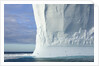 Massive Tabular Iceberg Sculpted by Waves by Anonymous