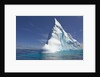 Pointy Blue Iceberg Sculpted by Waves by Anonymous