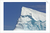 Pointy Blue Iceberg Sculpted by Waves by Anonymous
