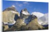 Rugged and Misty Cuernos del Paine Peaks by Anonymous