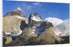 Rugged and Misty Cuernos del Paine Peaks by Anonymous