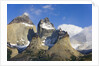 Rugged and Misty Cuernos del Paine Peaks by Anonymous