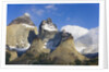 Rugged and Misty Cuernos del Paine Peaks by Anonymous