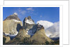 Rugged and Misty Cuernos del Paine Peaks by Anonymous