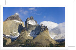 Rugged and Misty Cuernos del Paine Peaks by Anonymous