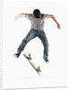 Young Skateboarder Doing Trick by Anonymous