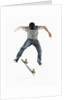 Young Skateboarder Doing Trick by Anonymous