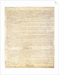 Page Three of the Constitution of the United States by Anonymous