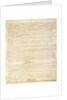 Page Three of the Constitution of the United States by Anonymous