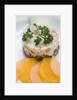 Crab and tropical fruit timbale with endive, melon and orange at The Sugar Mill, Tortola, British Virgin Islands by Anonymous