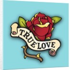 True Love Rose Tattoo by Anonymous