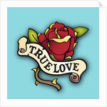 True Love Rose Tattoo by Anonymous