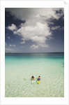 Couple Snorkeling in Cinnamon Bay at St. John Island by Anonymous