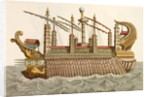 Print of Roman Royal Barge by Anonymous