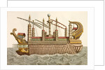 Print of Roman Royal Barge by Anonymous