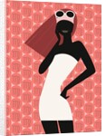 Woman Using Cell Phone by Anonymous