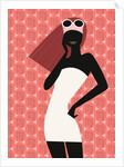 Woman Using Cell Phone by Anonymous
