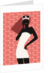 Woman Using Cell Phone by Anonymous