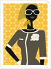 Woman Wearing Scarf and Sunglasses by Anonymous
