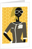Woman Wearing Scarf and Sunglasses by Anonymous