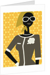 Woman Wearing Scarf and Sunglasses by Anonymous