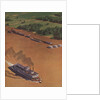Illustration of Riverboat on Mississippi River by Anonymous