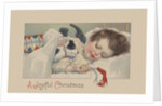 A Joyful Christmas Postcard by Anonymous