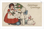 Christmas Greetings Postcard by Anonymous