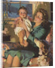 Illustration of Mother Holding Baby by Anonymous